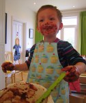 messy sensory baking
